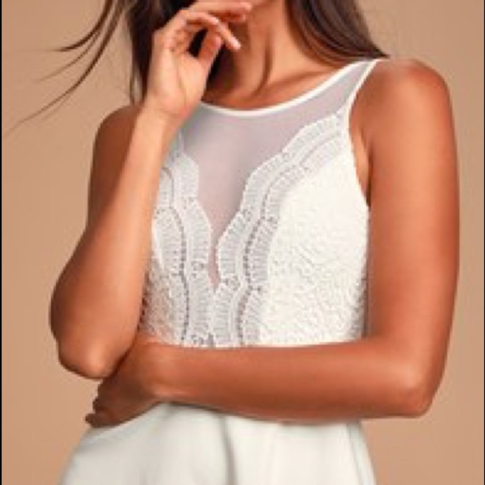 Lulus I promise white dress